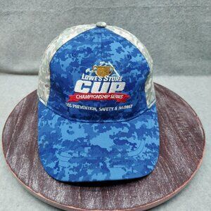 Lowes Store Cup Championship Series Blue & Gray Camo Hat With Embroidered Logos